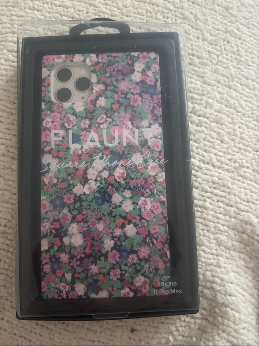 Floral Phone Case for iPhone 11 Pro Max - Pink & Green